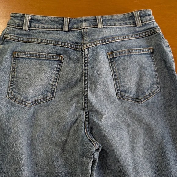 ST JOHN Vintage Sport Capri Denim Jeans Size 8 - Picture 8 of 12